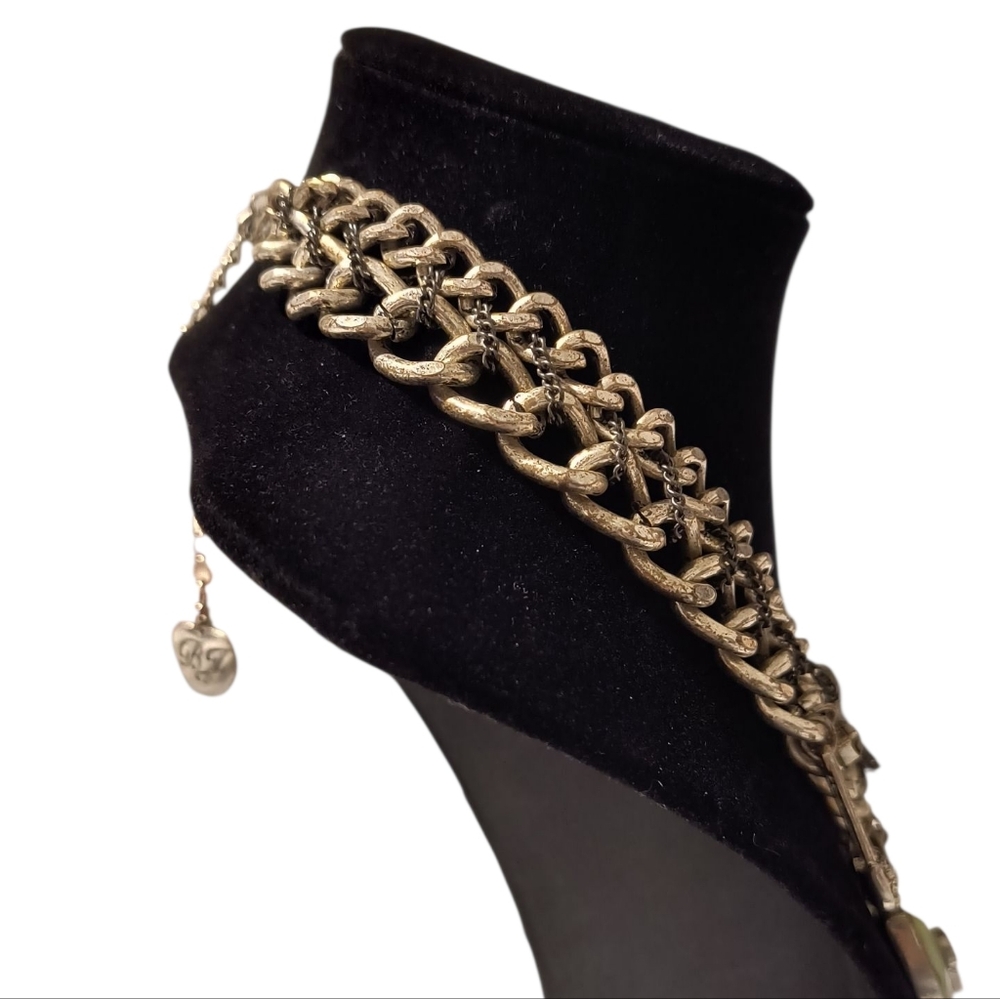 Betsey Johnson Royal Skull Statement Necklace - Picture 6 of 7